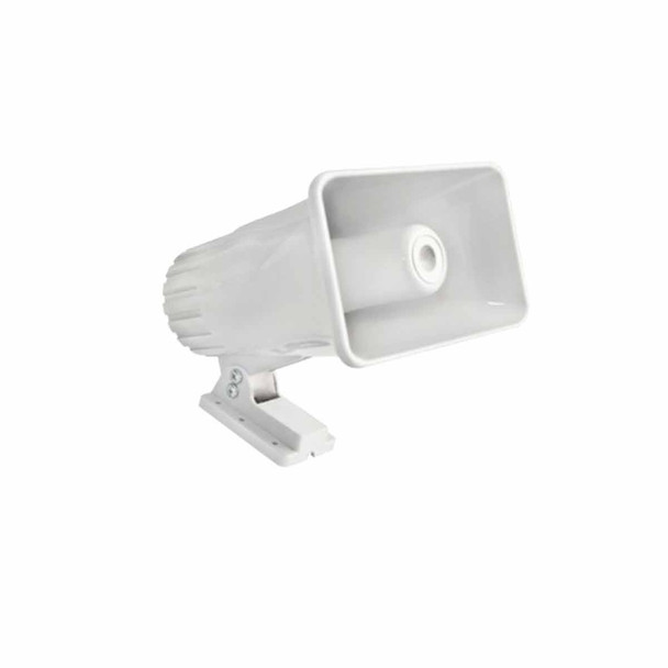 S-FIRE SF-581A Sirena de 2 tonos 30 W/ Sonido 118 dB.Tecnología avanzada para interior y exterior Fácil montaje, instalación simplificada Consumo eficiente: 1200 mA a 12 VCC Dimensiones compactas: 200x149x240 mm.