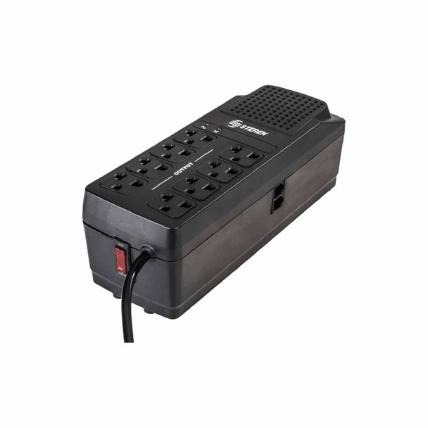 STEREN REG-2050 REGULADOR DE VOLTAJE, 140J,Tiene capacidad máxima de carga de 2000W, Entrada 90-145V, 8 Contactos.