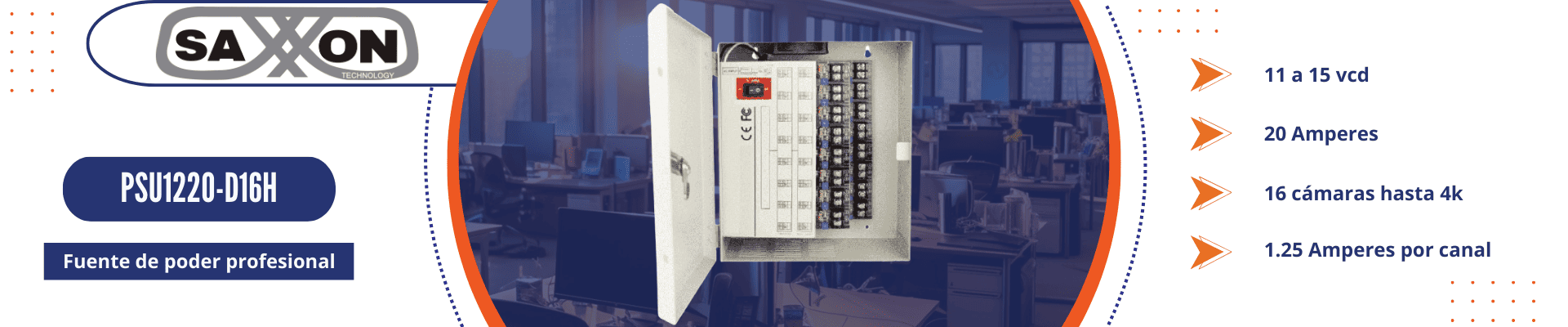 Fuente CCTV 16 Camaras