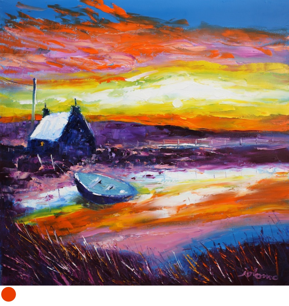 Dawnlight South Uist by Jolomo SOLD - The Glasgow Gallery