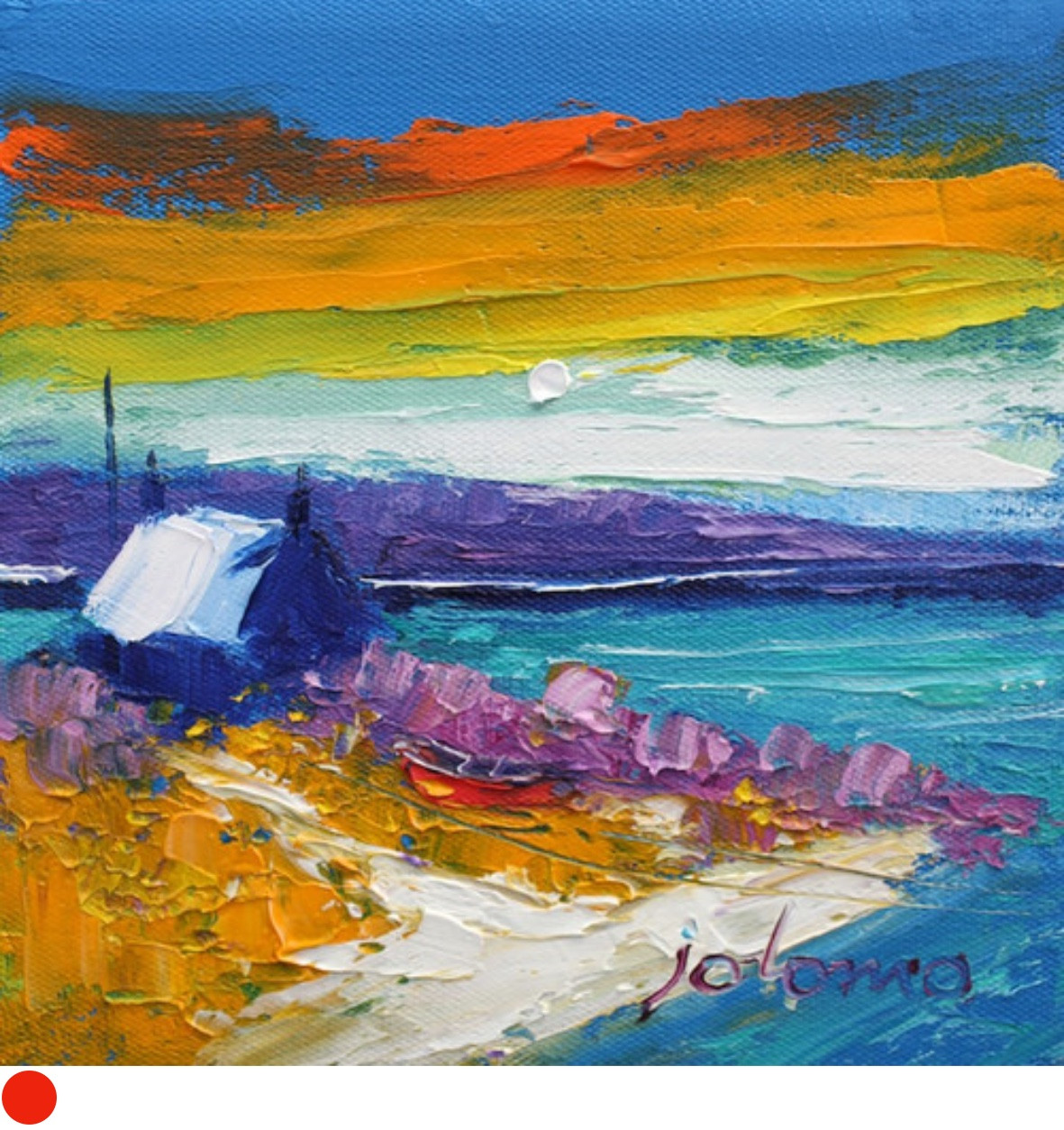 A Kintyre Sunset by Jolomo SOLD The Glasgow Gallery