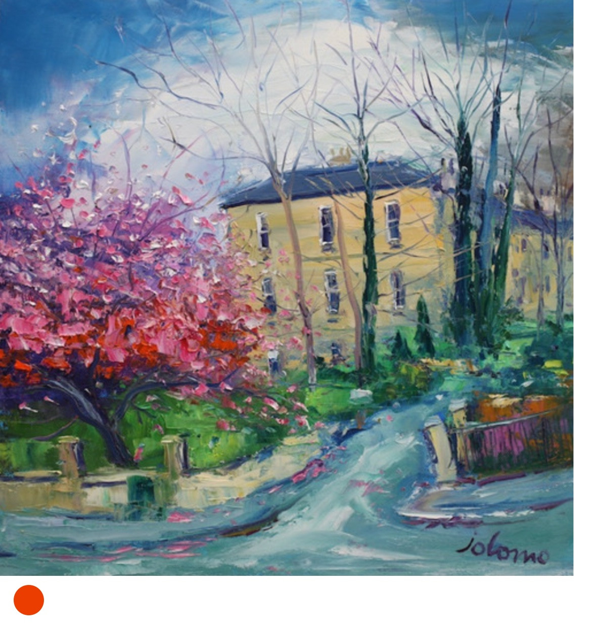 Evening Springlight Belmont Street Glasgow by Jolomo SOLD The Glasgow