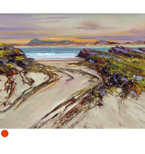 Skye from Arisaig by John Bathgate SOLD