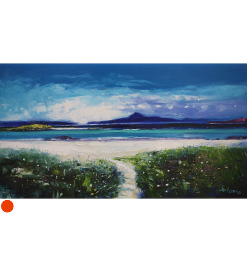 The Path to Traigh Bhan Summerlight Iona by Jolomo SOLD