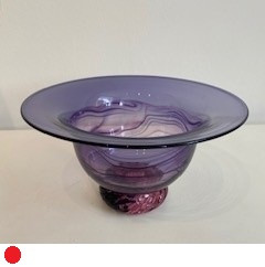 Fading Flared Bowl in Purple and Pink by Jane Charles SOLD