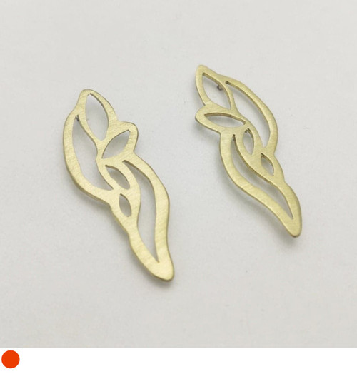Enkindle Brass Earrings  004 by Iona Lundie SOLD