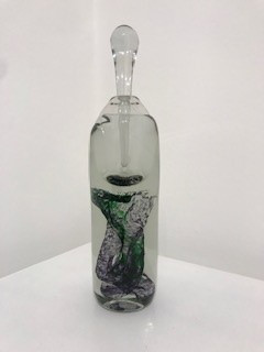 Seabottle in Purple , Green & White by Jane Charles SOLD