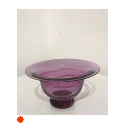 Deep Pink Fading Flared Bowl by Jane Charles SOLD