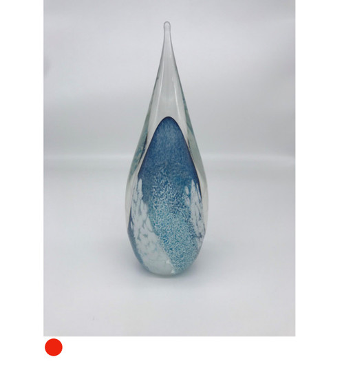 Large Blue & White Droplet by Elin Isaksson SOLD