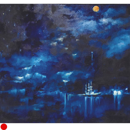 Night, Laurie Island, Antarctica 1903 by Annie Broadley SOLD