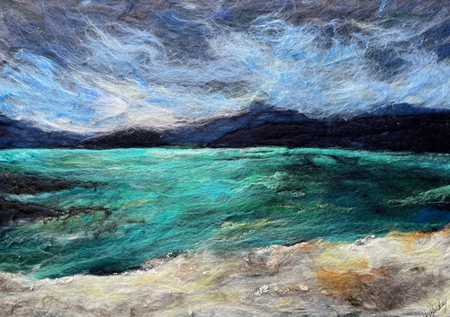 Towards Luskentyre from Seilebost by Moy Mackay SOLD