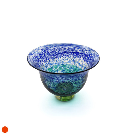 Blue and Green Strata Bowl by Jane Charles SOLD