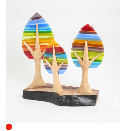 Elm Woodland Sculpture in Rainbow by Harmonies in Wood SOLD