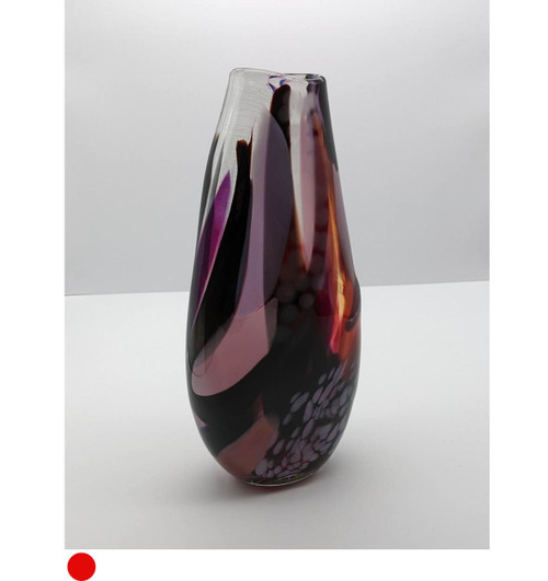 Large Brushstroke Vase in purple and pink by Jane Charles SOLD