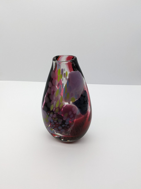 Small Brushstroke Vase in purple and pink by Jane Charles SOLD
