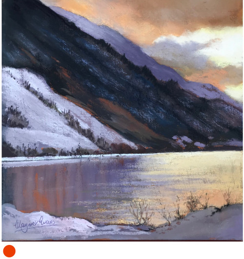 Spring Snow by Lochside by Margaret Evans SOLD