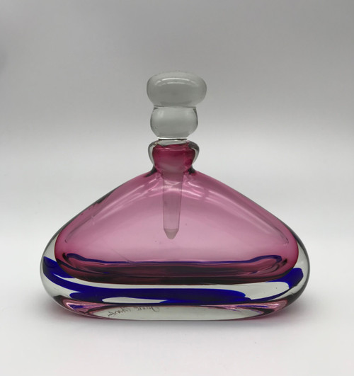Musical Bottle in Pink with Dark Blue by Jane Charles SOLD
