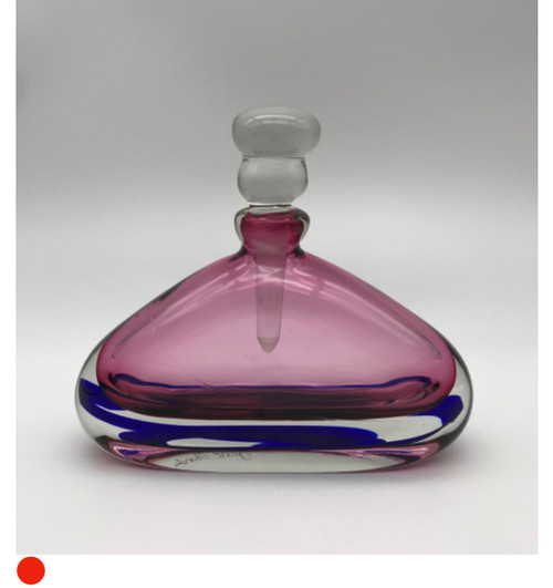 Musical Bottle in Pink with Dark Blue by Jane Charles SOLD