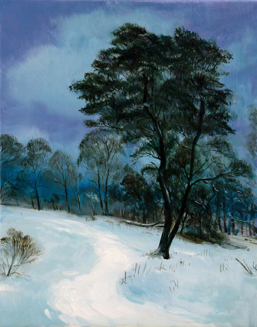A Lonely Tree Up Dollar Glen by Nichol Wheatley SOLD