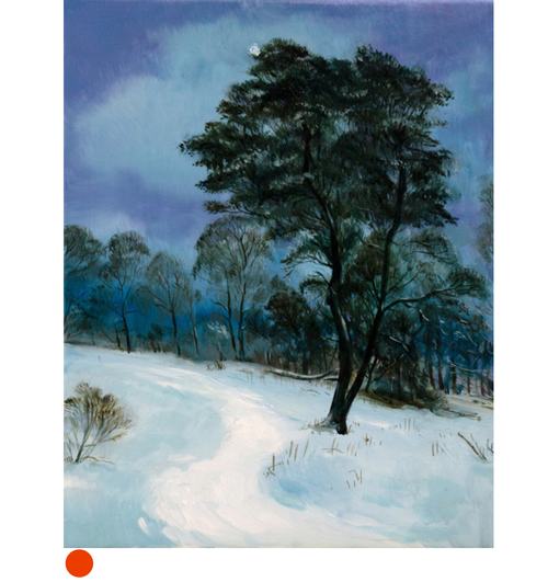 A Lonely Tree Up Dollar Glen by Nichol Wheatley SOLD