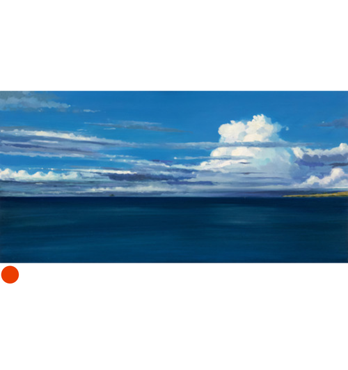 Ferry the Cloud and Ailsa Craig by Nichol Wheatley SOLD