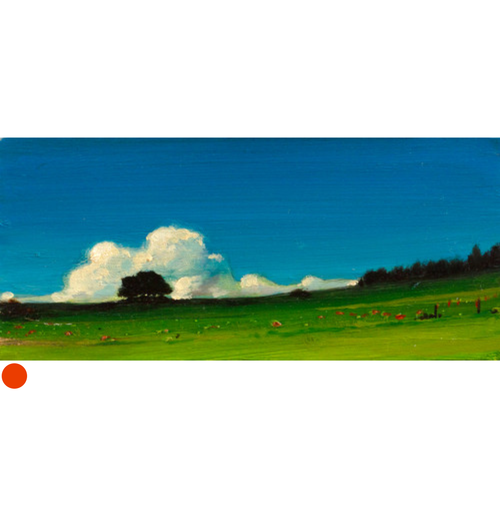 Near Cliesh, the Field Singing (Miniature) by Nichol Wheatley SOLD