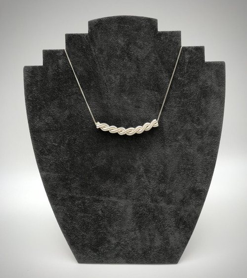 Ignite Collection Large Silver Spiral Pendant and Necklace by Iona Lundie - SOLD