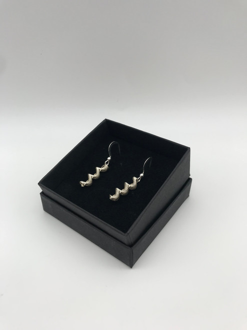 Ignite Collection Silver Spiral Earrings by Iona Lundie SOLD