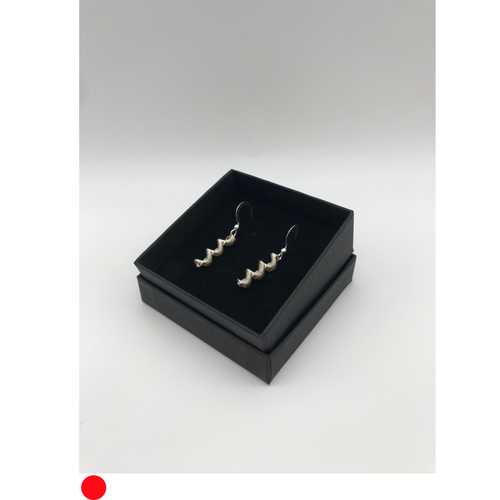 Ignite Collection Silver Spiral Earrings by Iona Lundie SOLD