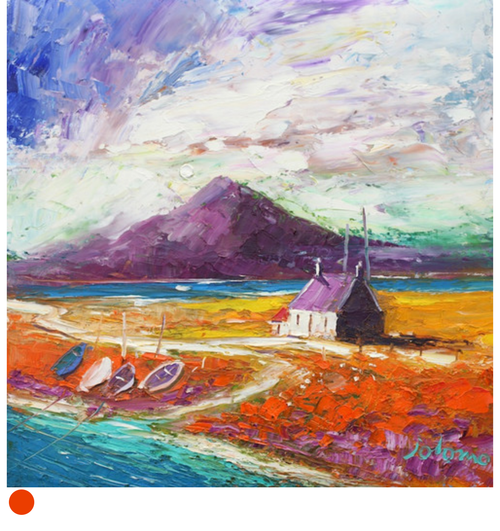 Beached Boats Benbecula by Jolomo SOLD