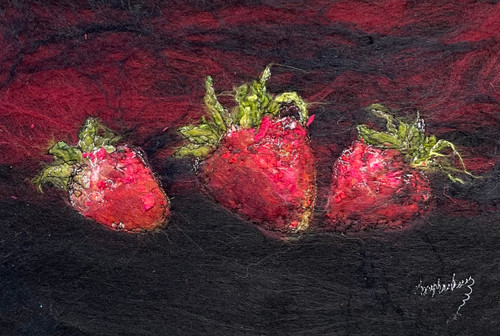 Three Strawbs by Moy Mackay
