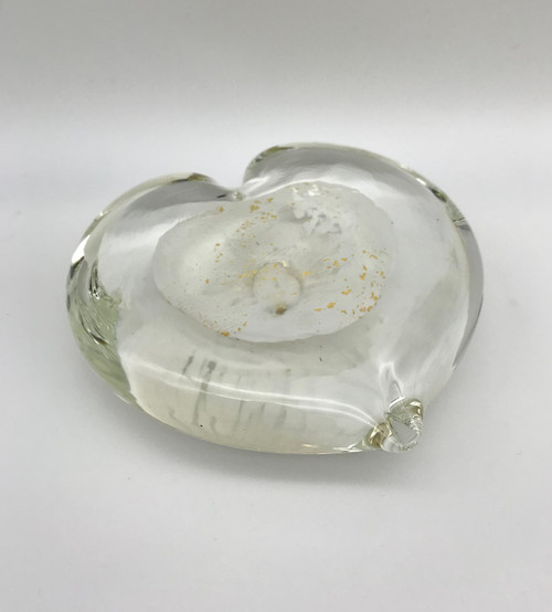 White & Gold Leaf Heart by  Elin Isaksson SOLD