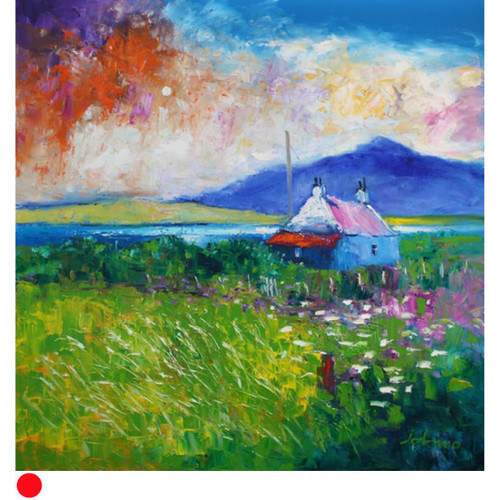 Rain Passing over Isle of Benbecula by Jolomo SOLD