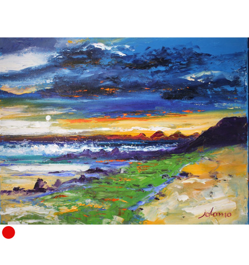 Eveninglight, the Paps of Jura from Kintyre by Jolomo SOLD