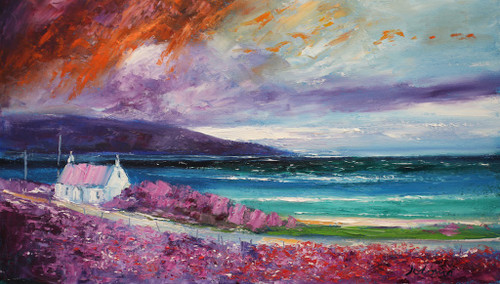 Wild Heather, the Mull of Kintyre by Jolomo SOLD