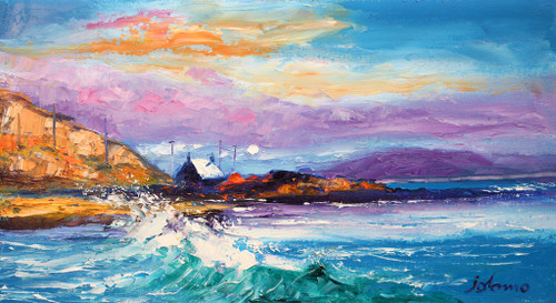 Eveninglight, Westport, Breaking Waves by Jolomo SOLD