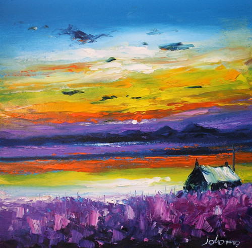 A Paps of Jura Sunset - Looking from Kintyre by Jolomo SOLD