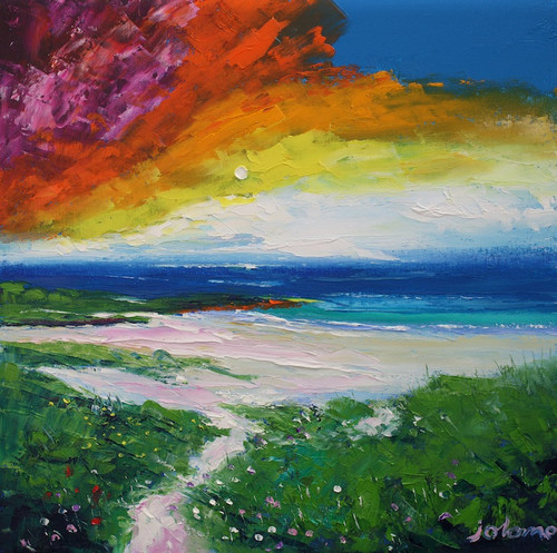 Storm Passing over Baleloch Beach, North Uist by Jolomo SOLD