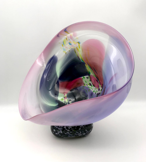 Seaform with Pebble Base in Purple & Pink by Jane Charles SOLD