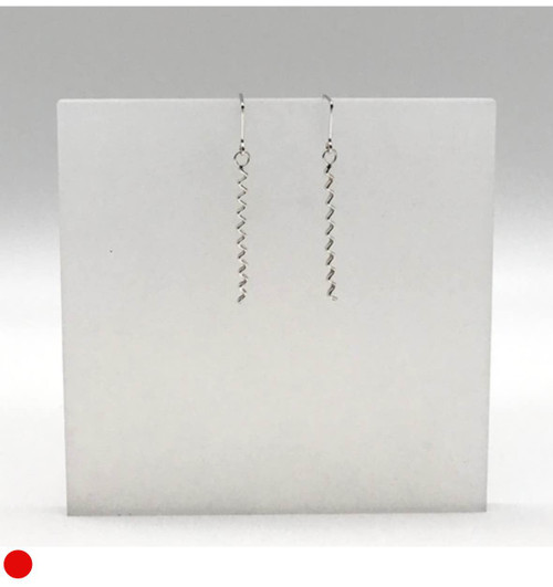 Small Dangling Rippled Earrings by Iona Hall SOLD