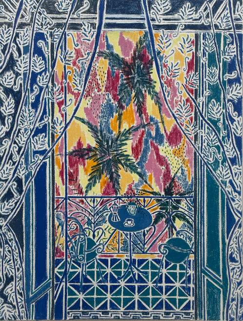 Through the Patterned Voile by Kate Mary