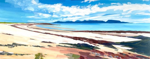 Skipness Landscape, Towards Arran by Charles Randak