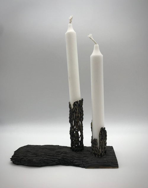 Char Collection Candle Holder by Iona Lundie