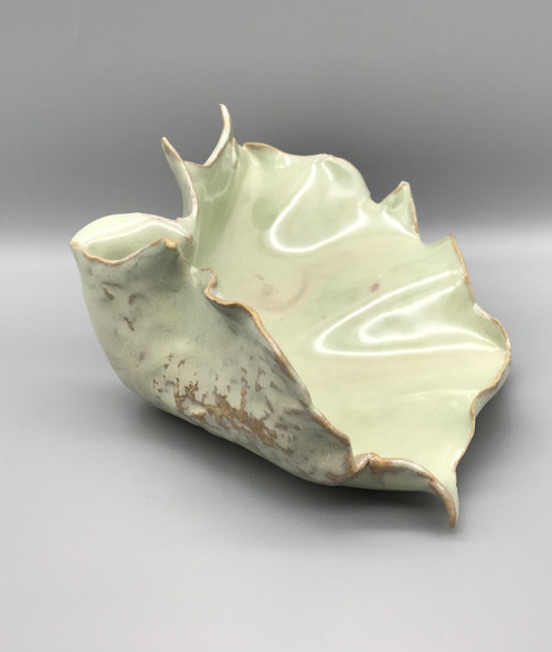 Ceramic Shell in Mermaid Green by Monika Krajewska, Maison Fragile