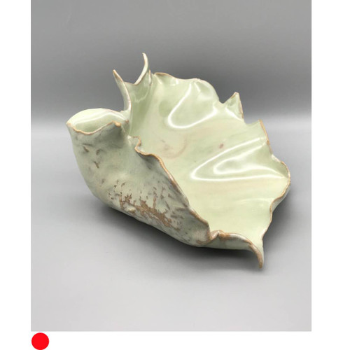 Ceramic Shell in Mermaid Green by Monika Krajewska, Maison Fragile SOLD