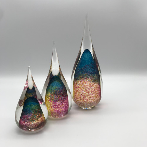 Medium 'Scotland in a Droplet' Glass Paperweight by Elin Iskasson SOLD