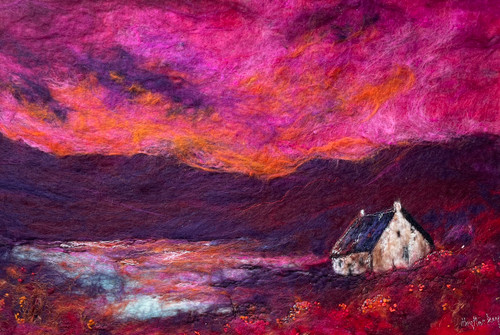 Raspberry and Cinnamon Sky by Moy Mackay SOLD