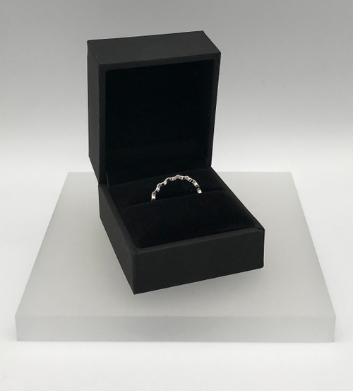 Ripple Silver Ring, Size M by Iona Hall SOLD