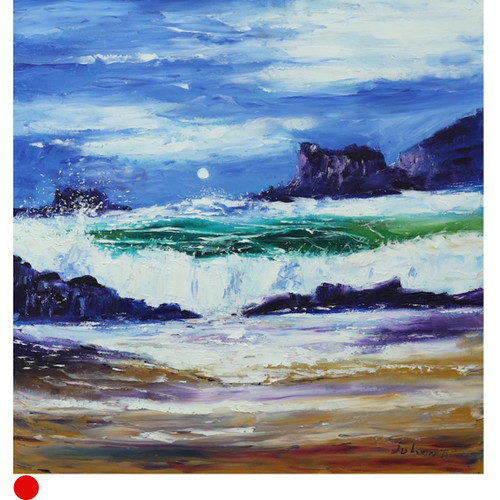Big Breakers in Summer Moonlight, Isle of Lewis by Jolomo SOLD