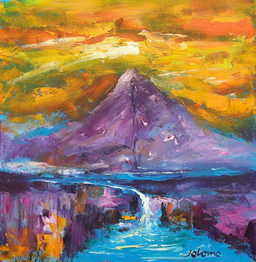 The Fairy Pools in the Moonlight, Isle of Skye by Jolomo